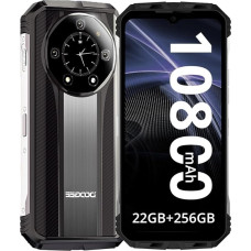 DOOGEE S110 (2023), Helio G99 22GB+256GB aku, 10800mAh/66W aku, vastupidavad 4G telefonid, lukustamata, 50MP (Infrarossi 24MP) + 16MP + 32MP nutitelefonid, nutitelefonid odavad, Android 13, hõbedane