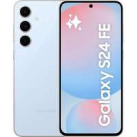Samsung Galaxy S24 FE AI nutitelefon ilma lepinguta, AI mobiiltelefon Androidiga, 8 GB RAM, 256 GB mälu, 50 MP kaamera, pikk aku, sinine