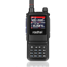 Radtel RT-470L 5W 6 sagedusalaga kahesageduslik amatöörraadio 256CH Air Band Walkie Talkie NOAA LCD värviline politsei lennundusskanner
