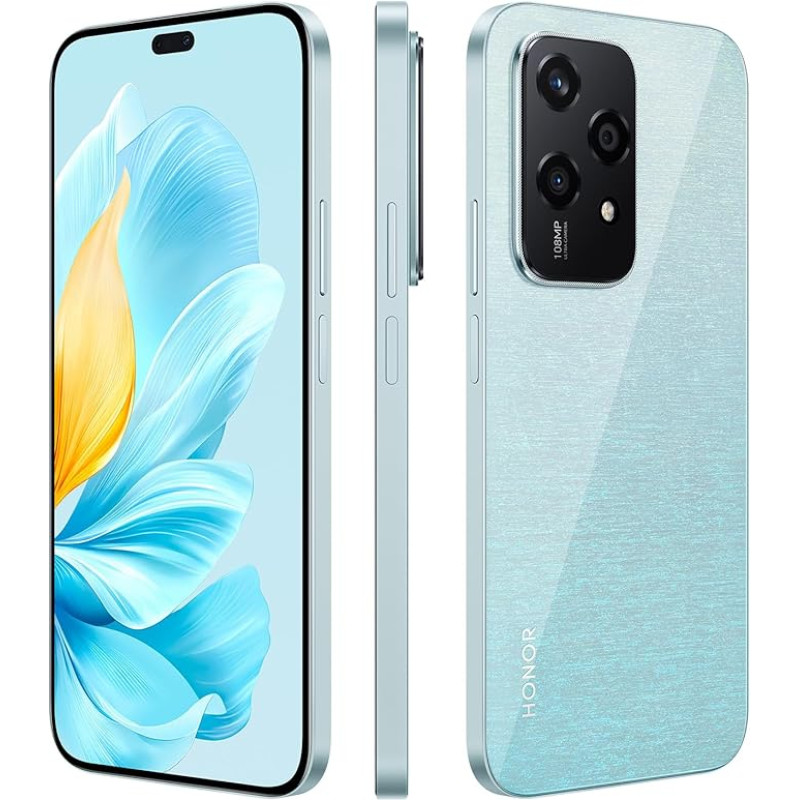 HONOR 200 Lite 5G nutitelefon 108MP kolmekordse kaameraga, 256GB ROM, 8GB RAM, 6,67