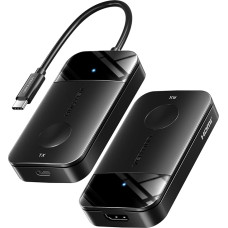 VENTION traadita HDMI saatja 4K, 5G raadioülekanne, 165FT ulatus, 60W kiirlaadimine, USB C HDMI-le sülearvutile, arvutile, telerile, projektorile, monitorile, tahvelarvutile