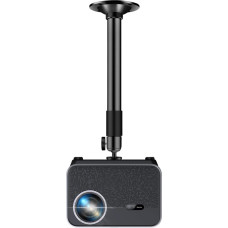 VGKE Mini projektori katusepaneel Alumiinium 360° kuulpea universaalne multifunktsionaalne projektori seinakinnitus Max 5.0kg kandevõime matt must
