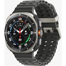 Samsung Galaxy Watch Ultra (2025) Smartwatch koos Galaxy AI, Fitness Watch, Marine Band, Titanium Case, Quick Button, Dual GPS, 64GB mälu, 47mm, LTE, Titanium Silver, 3-aastane tootja garantii.