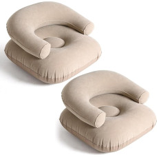 Threehoney Inflatable Classic Bean Bag Deck Chair Inflatable Portable Inflatable Flocking Diivan Diivan Inflatable Lounge mööbel tool kodutuba magamistuba