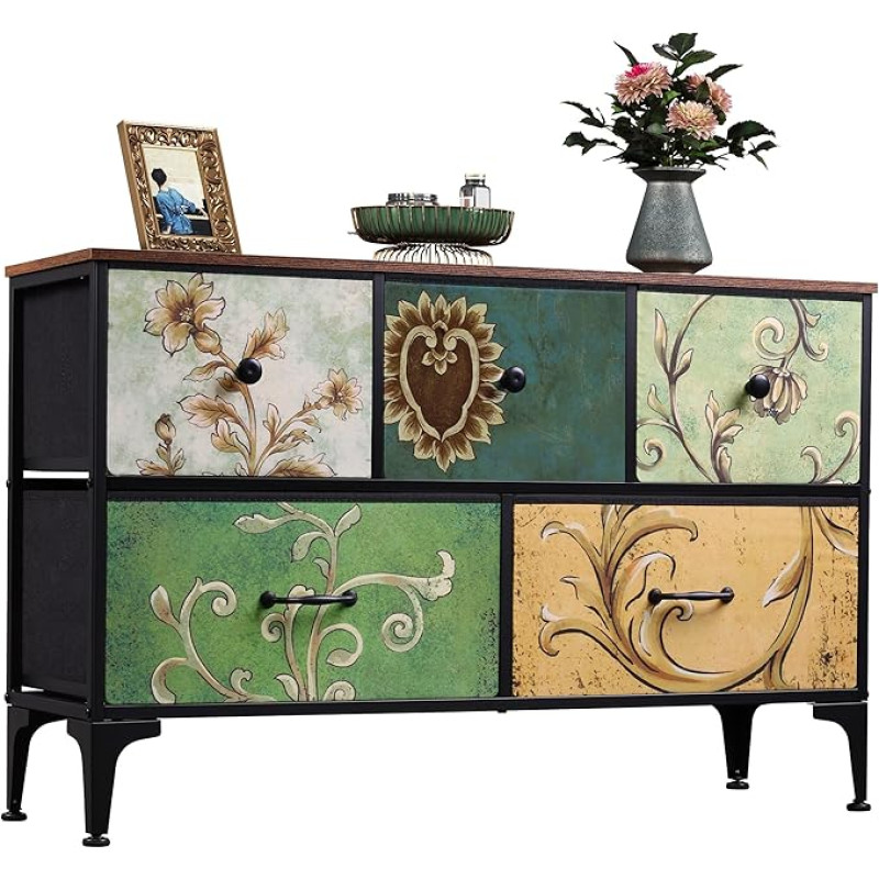 WLIVE 5 sahtliga riidest kapp, kapp magamistuppa, kapp elutuppa, tugevast terasest raamiga, boheemlaslik kapp.