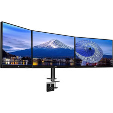 Iiyama Triple desktop arm. Maksimaalne kandevõime 10kg, DS1003C-B1 (Maksimaalne kandevõime 10kg VESA minimaalne 75 x 75mm - VESA maksimaalne. Lauakinnitus kolmele lameekraanile)