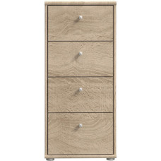 Forte Tempra 2 kapp 4 sahtliga, puidust, Sonoma tammepuust, S x K x M: 38,6 x 85,5 x 34,8 cm.