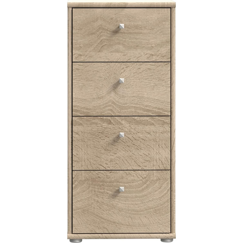 Forte Tempra 2 kapp 4 sahtliga, puidust, Sonoma tammepuust, S x K x M: 38,6 x 85,5 x 34,8 cm.