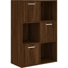 vidaXL hoiukapp, palju ruumi pakkuv hoiuriiul, kontorikapp magamistuppa, elutuppa, kontorisse, kontoririiul, arhiivikapp, kapp, riiul, pruun tamme välimusega