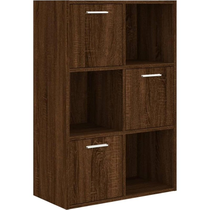 vidaXL hoiukapp, palju ruumi pakkuv hoiuriiul, kontorikapp magamistuppa, elutuppa, kontorisse, kontoririiul, arhiivikapp, kapp, riiul, pruun tamme välimusega