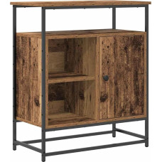 vidaXL rustikaalne antiikpuidust buffetkapp koos 3 kambriga hoiustamiseks | MDF ja metall koos tekstuurse viimistlusega, sobib söögi- ja elutuppa, multifunktsionaalne salongimööbel, siseruumidesse.