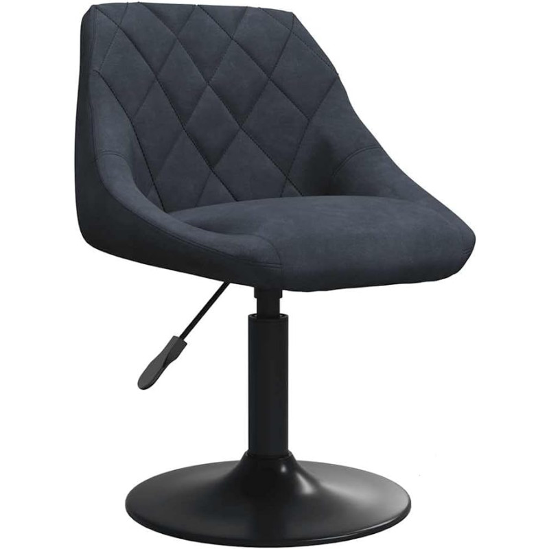 vidaXL söögitoa tool pöörlev kõrgus reguleeritav köögitool pöörlev tool söögitool polsterdatud tool lamamistool elutoa tool tumehall sametne tool