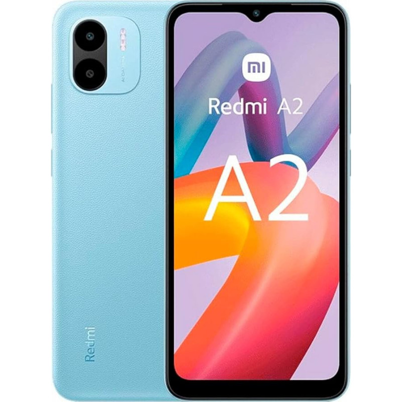 Xiaomi Redmi A2 nutitelefon 3GB/64GB 6.52-tolline ekraan 5000mAh 10W kiirlaadimine MediaTek Helio G36 (must)