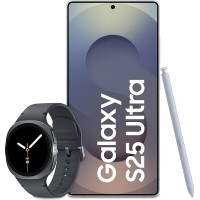 Samsung Galaxy S25 Ultra AI nutitelefon Galaxy AI-ga, 12 GB RAM, 256 GB mälu, Titanium Silver Blue, 3-aastane tootjagarantii + Galaxy Watch8 nutikell.