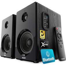 Majority D40 aktiivne ja traadita Bluetooth-kõlaripaar koos võimendiga, karbid ideaalsed koduteatri, mängude, sülearvutite, lauaarvuti ja arvuti jaoks, väike ja traadita