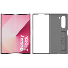 Samsung Galaxy Z Fold6 AI nutitelefon, Simlock-vaba mobiiltelefon ilma lepinguta, 256 GB mälu, 50 MP kaamera, suur ekraan, pikk aku, roosa + silikoonist ümbris, hall