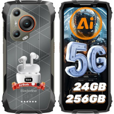 Blackview BL7000 AI 5G väljas mobiiltelefon Android 15-24GB+256GB/2TB MTK Dimensity 6300, 120HZ 2.4K FHD+ 6.78