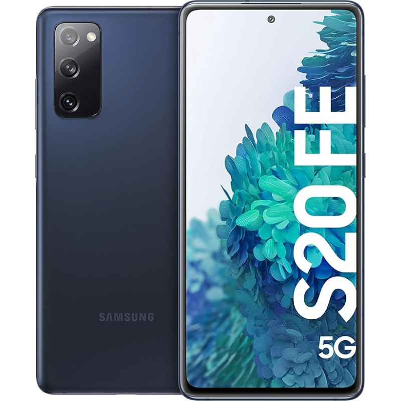 Samsung Galaxy S20 FE 5G, Android SIM-vaba nutitelefon, 6,5-tolline Super AMOLED ekraan, 4500 mAh aku, 128 GB/ 6 GB RAM, nutitelefon mereväe sinises värvitoonis -
