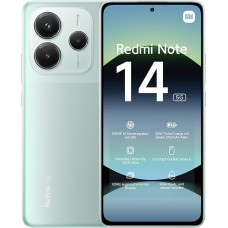 Xiaomi Redmi Note 14, 5G, nutitelefon, 8 + 256 GB, roheline, 108 MP AI-kaamerasüsteem, 5110 mAh aku, 120 Hz silmakaitsekuvar, AI-funktsioonid (laadija ei kuulu komplekti)