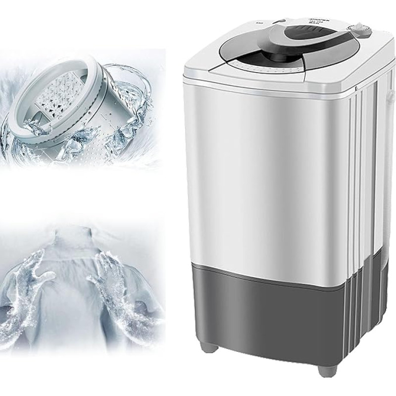 WhAeoy Spin Machine, energia- ja energiasäästlik spinner, sinine valgus + 9,5 kg + roostevabast terasest sisemine silinder, gravitatsiooniline kuivati, kodudesse, ühiselamutesse, A