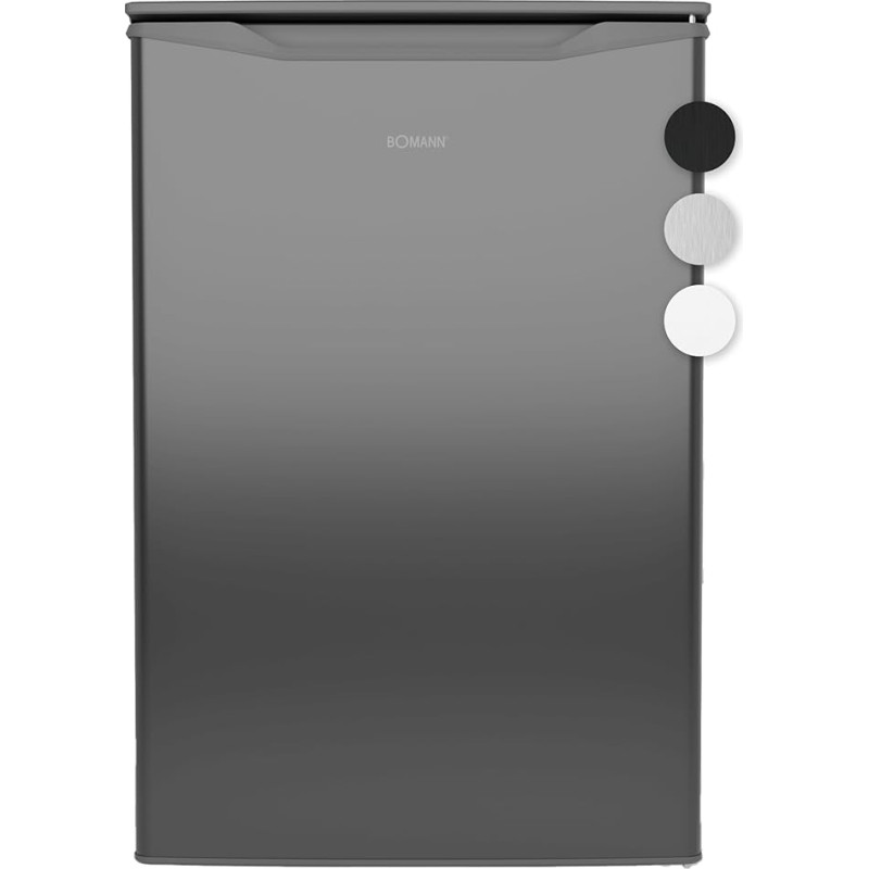Bomann® sügavkülmik 87 L, väike sügavkülmik temperatuurivahemikuga ≤ -18 °C, 3 sahtlit, sügavkülmik vahetatava uksehingega, sügavkülmik sügavkülmik sügavkülmik väike GS 7253 antratsiit roostevaba teras