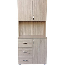 HTI-Line Blanca Kitchen Buffet Kitchen Cupboard Tall Cabinet Sonoma