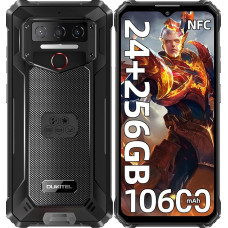 OUKITEL WP23 Plus Välimaa mobiiltelefon (2025) - 10600mAh 256GB ROM + 24GB RAM Välimaa nutitelefon ilma lepinguta 6,52-tolline Android 14 ehitusplatsi mobiiltelefon 13MP + 5MP IP68 veekindel mobiiltelefon