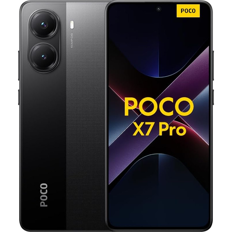 Xiaomi Poco X7 Pro nutitelefon, 8+256GB, must, 50MP peakaamera OIS-iga, 6000mAh (tüüp) aku 90W HyperCharge, IP68, AI funktsioonid