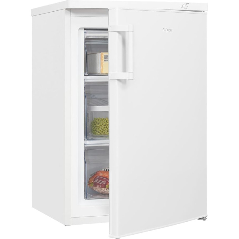 Exquisit Freezer GS81-H-010E White | Freezer | 85 Litre Volume | Door Hinge Changeable | Standing Device |