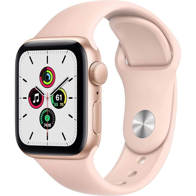 Apple Watch SE 2020 (GPS, 40 mm) kuldne alumiiniumist korpus koos roosa spordirihmaga (uuenenud)