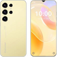 Fine Life Pro Android-telefon, 6,3-tolline ekraan, 4G LTE nutitelefon, kaks kaamerat, 2GRAM, 16GROM, laiendatav 128GB, kaks SIM-kaarti, sobib algajatele (5, kuldne)