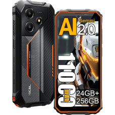 OSCAL Marine 2 AI Outdoor mobiiltelefon ilma lepinguta 2025, 24GB + 256GB/2TB Outdoor nutitelefon Android 15, 6.56-tolline ekraan, 11000mAh AI nutitelefon, IP68 veekindel ehitusplatsi mobiiltelefon