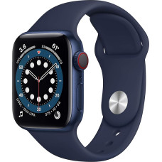 Apple Watch Series 6 (GPS + mobiilside, 40 mm) alumiiniumist korpus sinine koos sügavamere spordirihmaga (uuenenud)