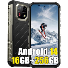 Ulefone Armor 22 Pro 16GB + 256GB välitingimustes kasutatav mobiiltelefon ilma lepinguta, Android 14 välitingimustes kasutatav nutitelefon ilma lepinguta, 64MP IR öönägemiskaamera, 6,58-tolline FHD+, 6600 mAh 33W, IP68 vastupidav telefon,