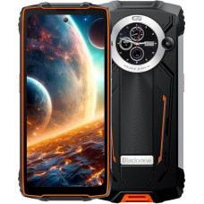 Blackview BV8200 Outdoor nutitelefon, 170 luumeni taskulamp, topelt ekraan, Helio G100 36GB+256GB, 6.5 tolli 120Hz 2.4K FHD+, 50MP kaamera, IP68 Android 14 vastupidav mobiiltelefon ilma lepinguta, NFC Orange