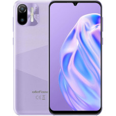 Ulefone 3G nutitelefon ilma lepinguta, Note 6, 8,5 mm Ultra Thin Dual SIM mobiiltelefon, 6,1-tolline HD+ ekraan, 3 kaardipesa disain, Android 11 Go, 1GB + 32GB, 2MP + 5MP kaamera, Face Unlock GPS, lillat värvi.