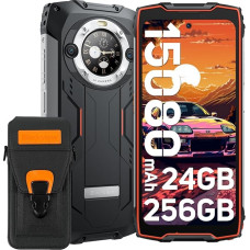 Blackview BV9300 Pro välitingimustes kasutatav mobiiltelefon 100LM taskulamp, 15080 mAh 33 W, 6,7-tolline FHD + 120 Hz 1,32-tolline tagakülg Dsiplay välitingimustes kasutatav nutitelefon ilma lepinguta, 64MP + 32MP Smart ISO kaamera, NFC/GPS/IP69K