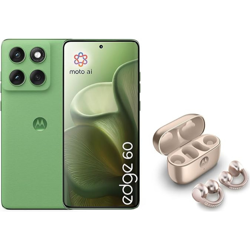 Motorola Edge 60 Fusion nutitelefon Pantone Shamrock + Moto Buds Loop