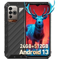Ulefone Power Armor 18T Ultra Outdoor mobiiltelefon 5G nutitelefon 24GB + 512GB 9600mAh aku, 6,58-tolline FHD+ soojuskujutise kaameraga, Android 13, 108MP + 32MP kaamera, toetab 66W kiirlaadimist