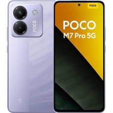 Xiaomi Poco M7 Pro 5G nutitelefon, 12 + 256 GB, lilla, selge 50MP Sony kaamera OIS-iga, 5110 mAh aku, 45 W turbolaadimine, 120 Hz silmasõbralik AMOLED ekraan