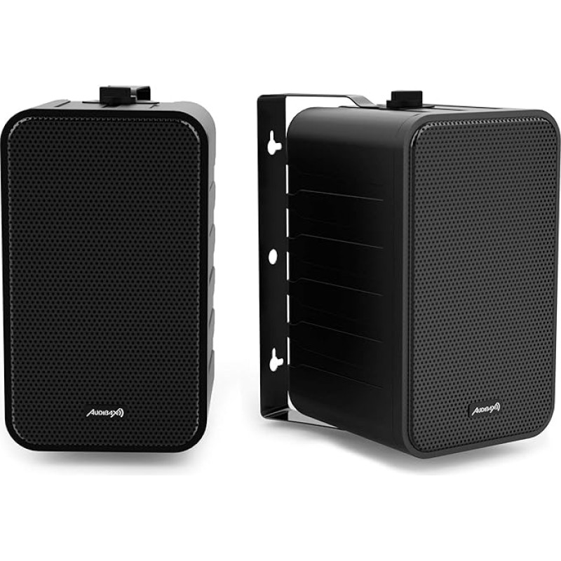 Audibax Pícolo PR-42 Black Altavoces Estantería HiFi y Sonorización s Con Soportes de Pared Audibax Pícolo PR-42 Black Altavoces Estantería HiFi y Sonorización s Con Soportes de Pared