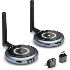 Traadita HDMI 4K dekodeerimine/5.8G, AIMIBO HDMI traadita saatja ja vastuvõtja 1080P väljund - kuni 6 vastuvõtjat traadita striiming video sülearvuti, kaamera, TV Box mitme TV, projektor, 50 m