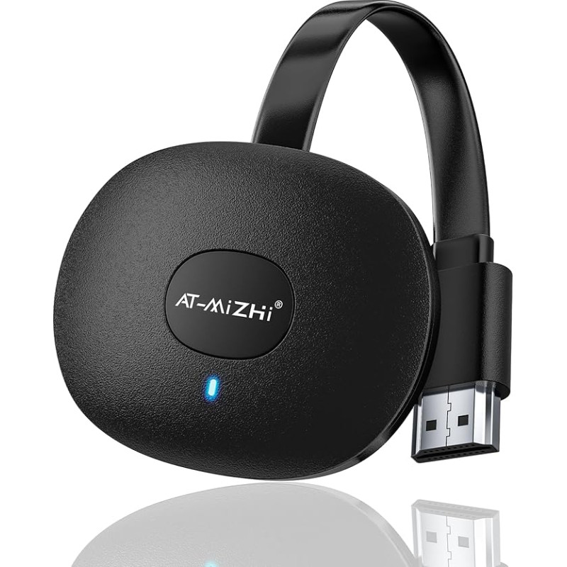 4K traadita HDMI dongle, AT-Mizhi Display HDMI ekraani peegeldamine Display WiFi HDMI Connector Supported/DLNA/Airplay for Android/i-OS/Windows/Mac OS/HDTV/Monitor/Projekt