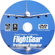 FlightGear Flight Simulator 2023 X Flugsimulationsflugzeug & Hubschrauber inklusive 600+ Flugzeuge DVD-CD-Disc Standardausgabe Kompatibel mit Microsoft Windows 11, 10, 8.1, 8, 7, Vista PC & Mac OS