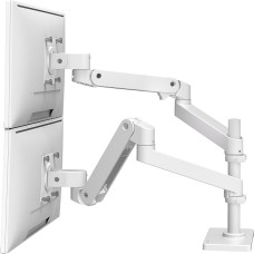 Ergotron LX Pro Monitor Arm Dual Stacking, VESA kinnitus 2 monitorile, mis on üksteise peal kuni 24 tolli, 1,8-10 kg, Constant Force Technology, valge - 45-690-290