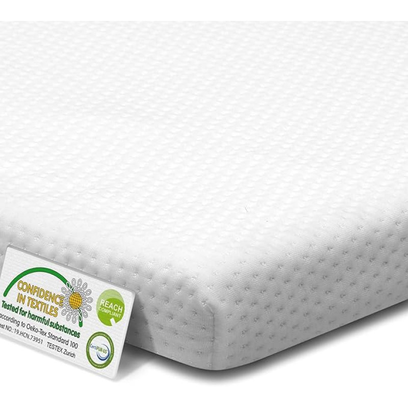 MENDALE Topper 140 x 200 cm geelmadratsite topper H2 ja H3 6 cm kõrge külma vahuga madratsite topper, mis on valmistatud mugavast geelvahust, eemaldatav kate, Öko-Tex ®, Certipur-US, Reach sertifitseeritud (140 x 200 x 6)