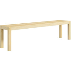 HOMCOM 3-istmeline puidust söögipink Söögipink kuni 330 kg kandevõimega köögipink maamaja disainiga söögitoa pingid Pink esikusse sissepääsuks kööki söögituppa Puit 175 x 33 x 45 cm