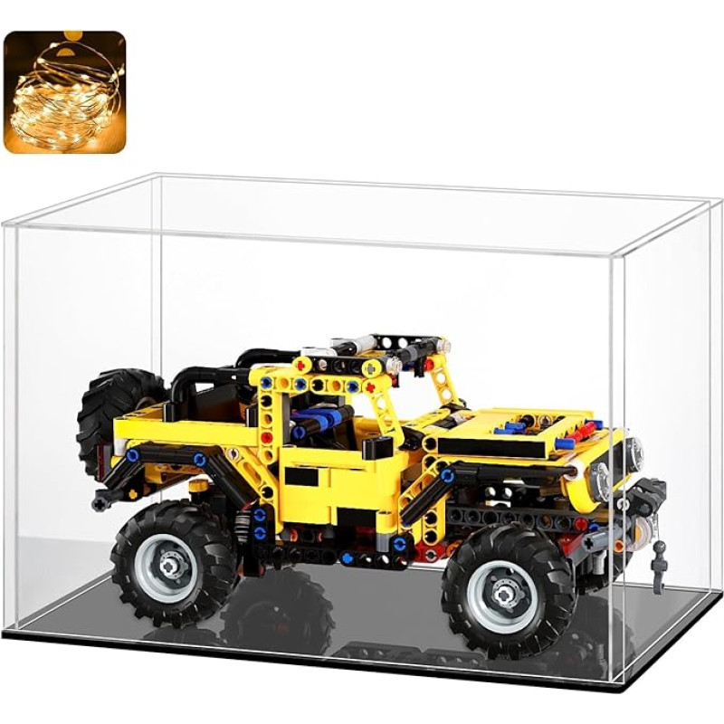 Huijintao akrüül vitriinkapp / vitriinkapp / vitriinkast mudelauto, figuuride, kollektsiooni jaoks, ise kokkupandav (37 x 28 x 31 cm)