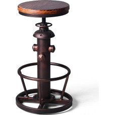 Industrial Swivel Bar Stool Kohv Köök Söögituba Fire Hydrant Reguleeritava kõrgusega puidust iste