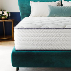 TXO madrats 140x200 25 cm kõrge, taskupõhjaline madrats kõvadusastmega H3, 7-tsooniline vedrumadrats koos mugava vahuga rõhu leevendamiseks, Öko-Tex & CertiPUR sertifitseeritud